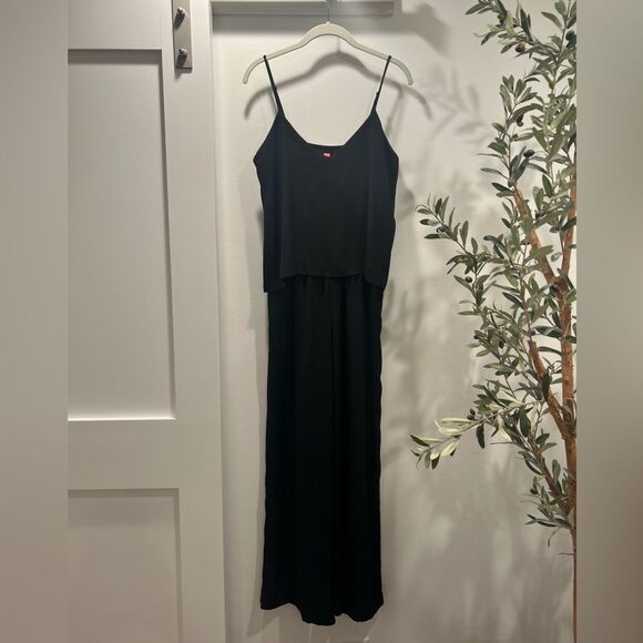 Eight Sixty Black Jumpsuit with Elegant Wide-Leg Design and Adjustable Straps Sm - Picture 2 of 5